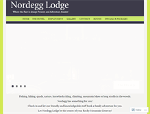 Tablet Screenshot of nordegglodge.com
